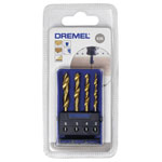 Dremel 26150636JA Wood Twist Drill Bit Set 4piece Brad Point Titanium