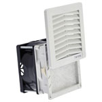 Fandis FF12D24UN Enclosure Fan 24V DC 7.4W UV-Resistant Cleanable Filter