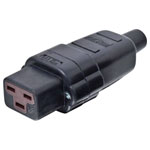 Kalthoff 444006 IEC Connector 444 Socket Right Angle 2+PE 16A Black