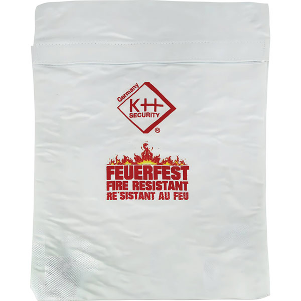 KH-Security 290148 Fireproof Briefcase Protects Documents Up to 530°C