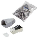 LogiLink MP0023 RJ45 Plug Unshielded CAT 6 8P8C Grey 100 pieces