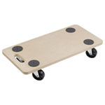 Meister Werkzeuge 0821400 Dolly Wood 200kg 590x290mm 4 Swivel Casters