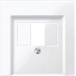 Merten 296019 System M TAE Cover Polar White Gloss for Telecom Boxes