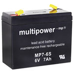 Multipower A9621 MP20-6 AGM Battery 6V 20Ah M5 Low Self-Discharge