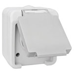 Peranova 102435 Wet Room Switch PG Socket Light/Dark Grey Spray-Proof