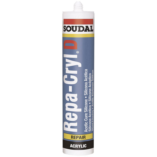 Soudal 83406184 REPACRYL Filler Paste White 310ml Plasto-elastic
