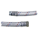 T.I.P. 30903 Flexible Armoured Hose 60cm Rust-Free Easy Mounting