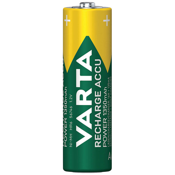 Varta 56746101404 RECH.AC.Power AA Rechargeable Batteries 1350mAh ...