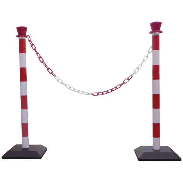 VISO PPKSET40RB Chain Barrier Bollard Security Kit Durable Reliable