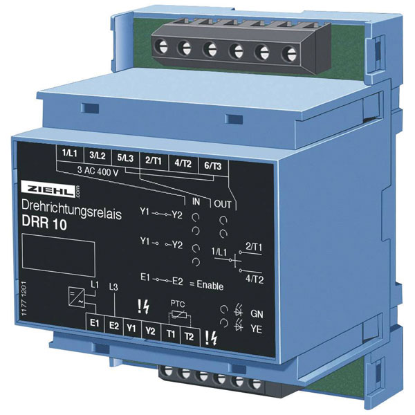 Ziehl P 222546 DRR10 Phase Monitoring Relay 3 Outputs PTC Protected