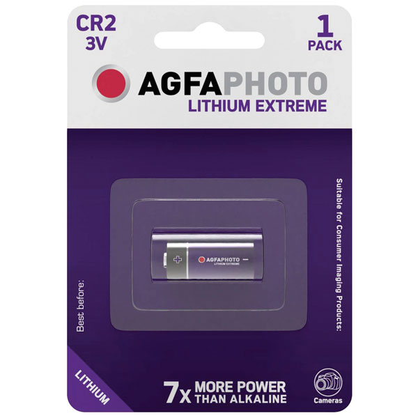 AgfaPhoto CR2 Button Cell 1pc Lithium Long-Lasting Reliable Power