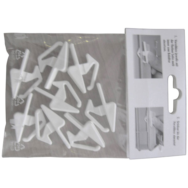 Alutec 05310 Disc Locks for Plastic Boxes, Sliding Lids, 8 White P...
