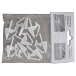 Alutec 05310 Disc Locks for Plastic Boxes, Sliding Lids, 8 White Pieces