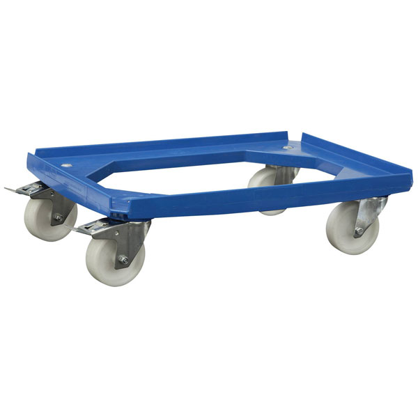 Alutec 05200 Dolly 250kg Load, 4 Swivel Casters, 610x410mm, Blue