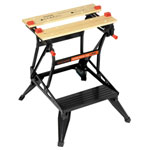 Black+Decker WM536-XJ Workbench Foldable, Steel Frame, 160kg Capacity