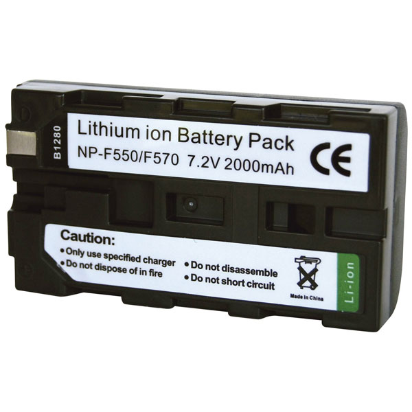Conrad Energy 250467 Camera Battery 7.2V 2000mAh Replaces NP-F530/...