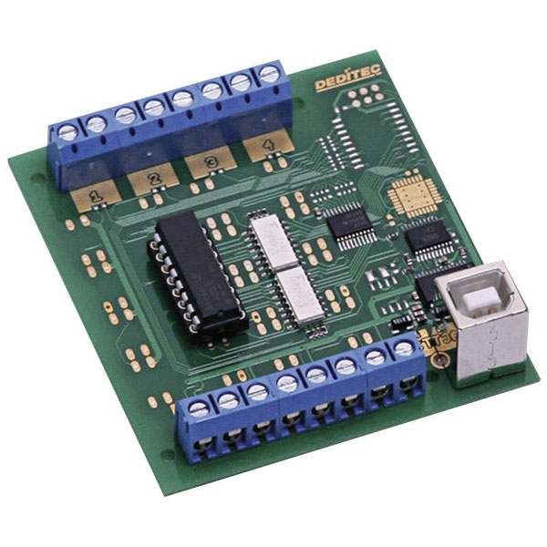 Deditec USB-OPTOIN-8_A GPI Module 8 Opto-Coupler Inputs, Galvanic ...