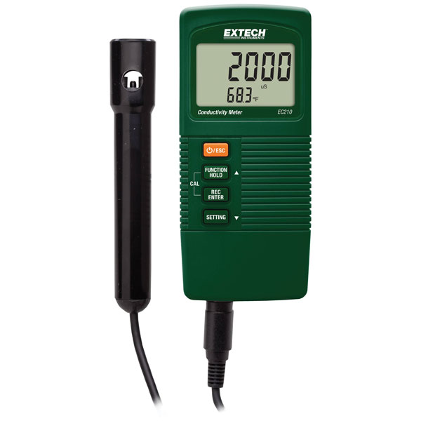 Extech EC210 Conductivity/TDS Meter, Auto Temp Comp, Data Hold, Mi...