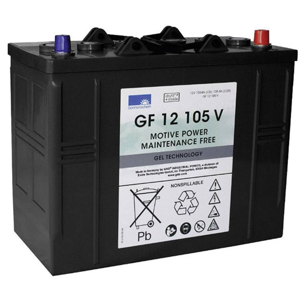 GNB Sonnenschein GF12105V GF-V Gel Battery 12V 105Ah VRLA Maintena...