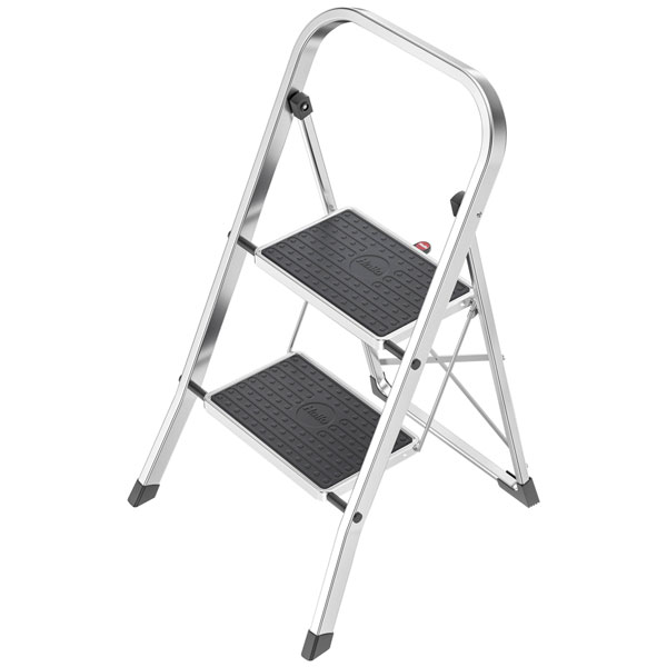Hailo 4392-801 K70 Aluminium Step Stool, Foldable, 2.25m, 3.3kg, S...