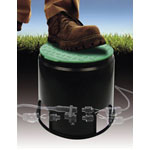 Heitronic 21036 Floor Socket Black/Green, Outdoor Grade, 150kg Load