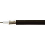 Huber+Suhner 22510015 Coaxial Cable 4.95mm RG58 C/U 50Ω Black Per Metre