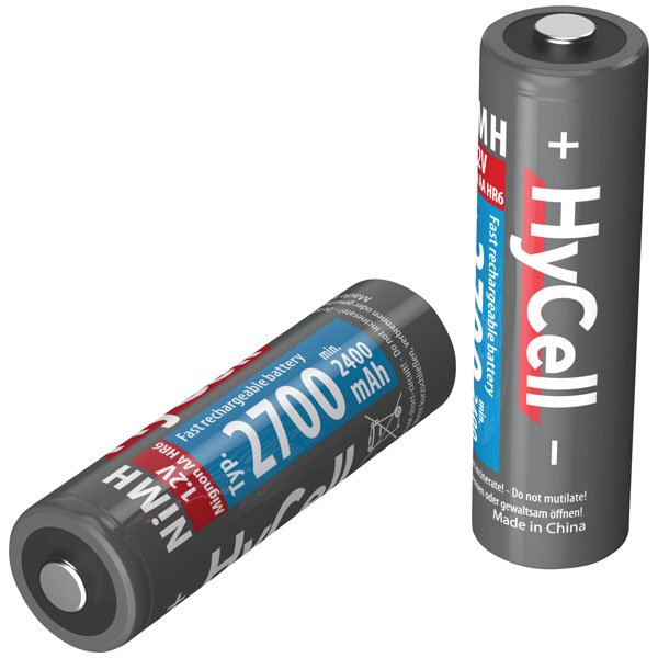 HyCell 5030682 HyCell HR06 2700 AA Battery Rechargeable 2400mAh 1....