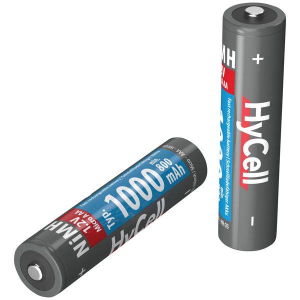 HyCell 5030662 HR03 1000 AAA Rechargeable Battery 800mAh 1.2V 4 pcs