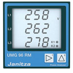 Janitza 5222061 UMG96RM Rack-Mount Meter for Voltage, Harmonics, Modbus