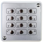 Kaiser Nienhaus 100620 Surface-mount Steel Keypad, Anti-Vandal, Stainless