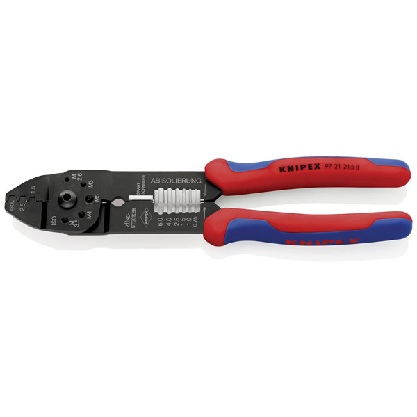 Knipex 97 21 215 B SB Crimper 215mm For Cutting, Stripping & Crimping