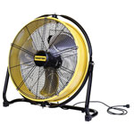 Master Klimatechnik DF-20P Floor Fan 98W-125W Ø700mm Yellow/Black