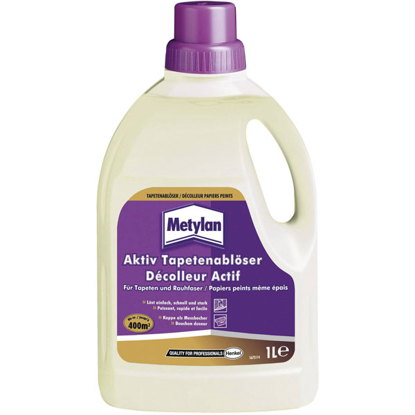 Metylan MAL1 Active Wallpaper Stripper, 1L Concentrate, Easy Removal
