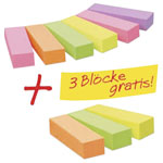 Post-It 670-6+3 Index Strips 15x50mm Neon Colours, 900 Sheets