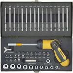 Proxxon 23104 Industrial Bit Set: 54-piece, Star, Allen, Slot, Pozidriv