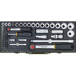 Proxxon 23112 Bit Set 3/8 Metric 65-Piece Durable Industrial Quality