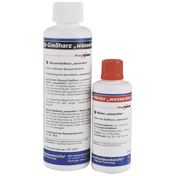 R&G 888662 Clear Resin+Hardener 325g Superior Adhesion & Clarity