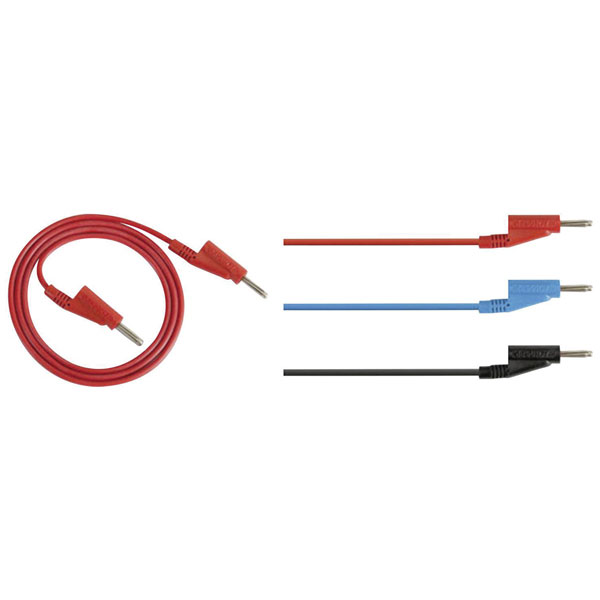 Rohde & Schwarz 3594.3860.02 HZ10R Test Lead Kit, Banana Jack, 1m, Red