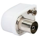 Schwaiger WST20S532 Coax Socket Angled IEC Coax Socket 1 pc White