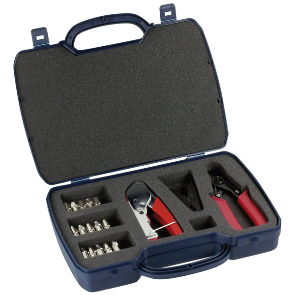 Schwaiger FVS 315 261 Compression Connector Set for Coaxial Cables...