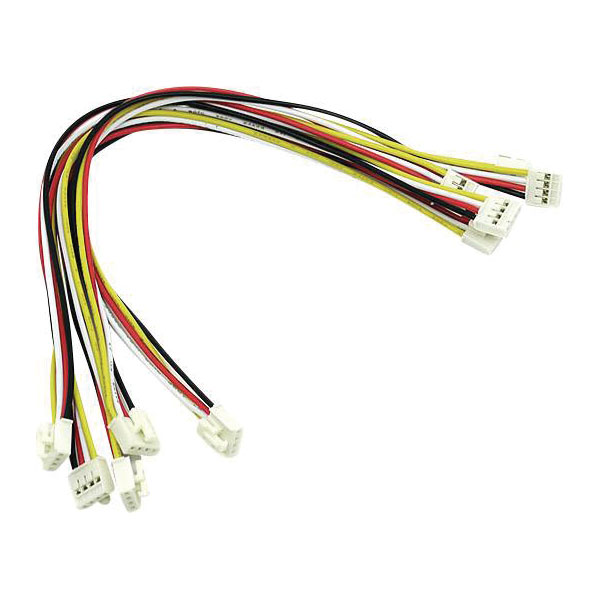 Seeed Studio 110990027 Grove Cable 20cm 4-Pin Black/Red/Yellow 5-Pack