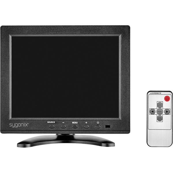 Sygonix 16885X1 LCD CCTV Monitor 8" 1024x768 EEC: B, Dual AV/VGA I...
