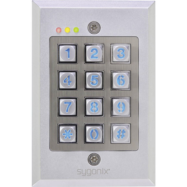 Sygonix  Code lock Surface-mount IP65 Backlit Keypad Secure Lock