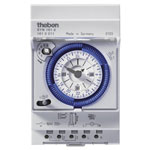 theben 1610011 DIN Rail Timer, 24h, 15min Switch, 16A, Clear Cover