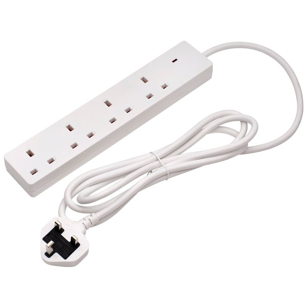 Draper 09659 Six Socket Surge Protected Extension Lead with Neon I...