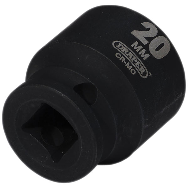 Draper 20172 Hi-TORQ® Impact Socket, 3/8" Sq. Dr., 23mm