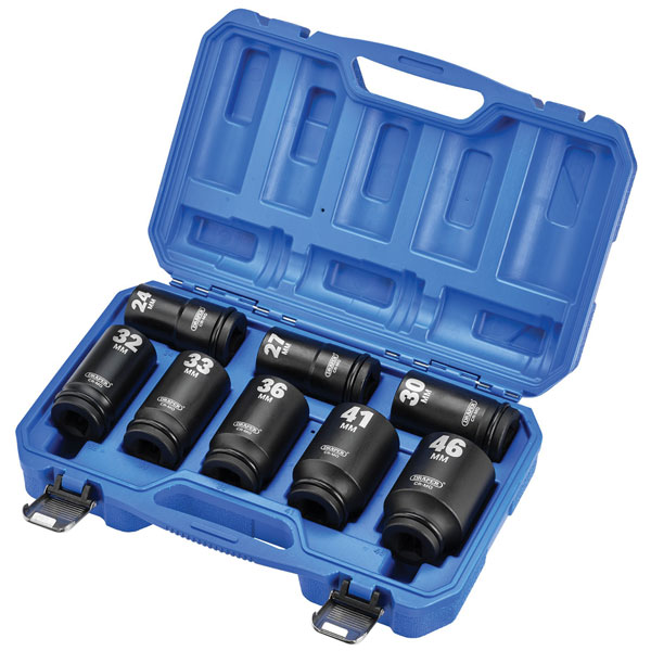 Draper 20209 HI-TORQ® Metric Impact Socket Set, 1" Sq. Dr. (8 Piece)