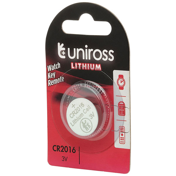 Uniross 21594 Lithium Coin Cell CR2025 Battery