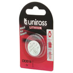 Uniross 21593 Lithium Coin Cell CR2016 Battery