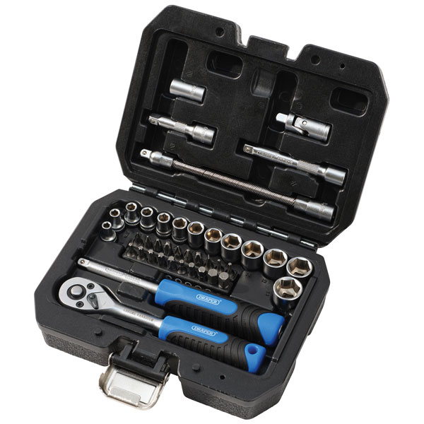 Draper 24234 HI-TORQ® Metric Socket Set, 1/2" Sq. Dr. (27 Piece)